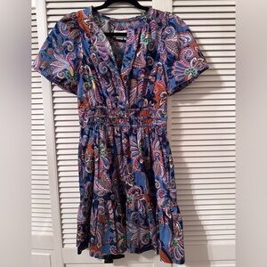 Anthropologie Multicolor Paisley Midi Dress